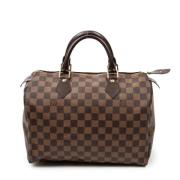 Pre-owned Coated canvas handbags Louis Vuitton Vintage , Brown , Dames