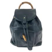 Pre-owned Leather backpacks Gucci Vintage , Black , Dames