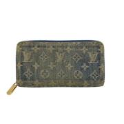 Pre-owned Denim wallets Louis Vuitton Vintage , Blue , Dames