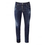 Klassieke Denim Jeans met Vijf Zakken Dsquared2 , Blue , Heren