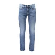 Slim Fit Blauwe Katoenen Jeans Calvin Klein , Blue , Heren