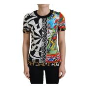 Multicolor Bedrukt Casual T-Shirt Dolce & Gabbana , Multicolor , Dames