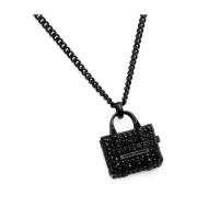 Pave Tote Necklace Marc Jacobs , Black , Dames