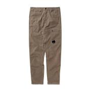 Zwarte Katoenen Regular Fit Broek C.p. Company , Gray , Heren