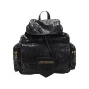 Zwarte Damesrugzak Stijlvol en veelzijdig Moschino , Black , Dames