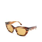 Ft1190 53E Sunglasses Tom Ford , Brown , Dames