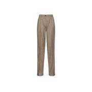 Stijlvolle Broek in Roze Pinko , Beige , Dames