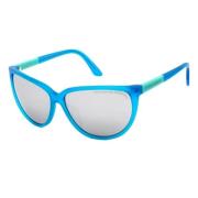 Blauwe Acetaat Dames Zonnebril Porsche Design , Blue , Dames