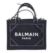 Chique Ivoor en Zwart Handtas Balmain , Black , Dames