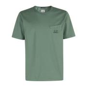 T-shirt met een Twist C.p. Company , Green , Heren