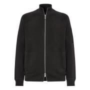 B Tech Full-Zip Gebreide Sweatshirt van Technisch Katoen Boggi Milano ...