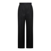 Navy Blue wollen broek Regular Fit Alexander McQueen , Black , Dames