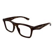 Stijlvolle Bril Am0475O in Zwart Alexander McQueen , Brown , Unisex