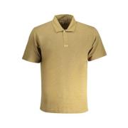 Groen Katoenen Poloshirt met Korte Mouwen La Martina , Beige , Heren