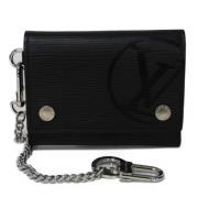 Pre-owned Leather wallets Louis Vuitton Vintage , Black , Dames