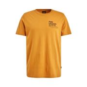 Korte Mouw Ronde Hals Jersey T-Shirt PME Legend , Brown , Heren