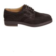 Donker Turf Leren Derby Schoenen Berwick , Brown , Heren