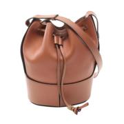 Pre-owned Leather shoulder-bags Loewe Pre-owned , Brown , Dames