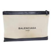 Pre-owned Canvas clutches Balenciaga Vintage , Beige , Dames