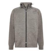 B Tech Full-Zip Hoodie In Lichtgewicht Wollen Blend Scuba Boggi Milano...