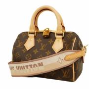 Pre-owned Fabric handbags Louis Vuitton Vintage , Brown , Dames