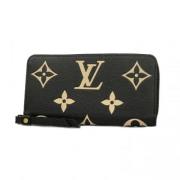 Pre-owned Leather wallets Louis Vuitton Vintage , Black , Dames