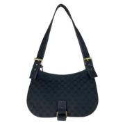 Pre-owned Canvas shoulder-bags Gucci Vintage , Black , Dames