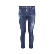 Klassieke Denim Jeans met Vijf Zakken Dsquared2 , Blue , Heren