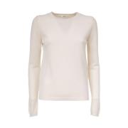 Cashmere Crewneck Trui Aspesi , Beige , Dames