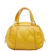 Pre-owned Leather handbags Loewe Pre-owned , Yellow , Dames