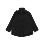 Zwarte Gewatteerde Hoodie Jas Herno , Black , Dames