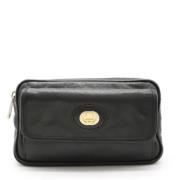 Pre-owned Leather gucci-bags Gucci Vintage , Black , Heren