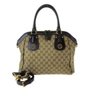 Pre-owned Canvas handbags Gucci Vintage , Brown , Dames