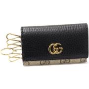 Pre-owned Canvas key-holders Gucci Vintage , Black , Dames