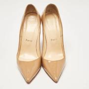 Pre-owned Leather heels Christian Louboutin Pre-owned , Beige , Dames