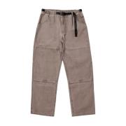 Canvas Mountain Pant met geïntegreerde riem Gramicci , Beige , Heren