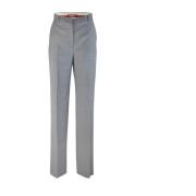 Grijze wollen broek met rits Max Mara Studio , Gray , Dames