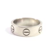 Pre-owned Metal rings Cartier Vintage , Gray , Dames