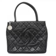 Pre-owned Leather handbags Chanel Vintage , Black , Dames