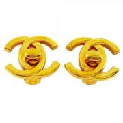 Pre-owned Fabric chanel-jewelry Chanel Vintage , Yellow , Dames