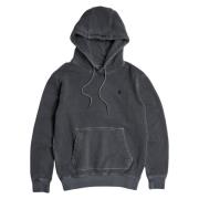 Overdyed hoodie met kangoeroezak G-star , Gray , Heren