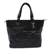 Pre-owned Canvas chanel-bags Chanel Vintage , Black , Dames