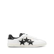 Witte Leren Sneakers met Sterdetail Amiri , White , Heren