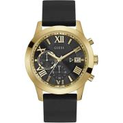 Gouden Roestvrij Stalen Quartz Herenhorloge Guess , Yellow , Heren