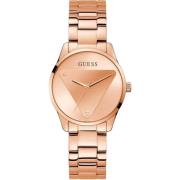 Rosegouden dameshorloge van roestvrij staal Guess , Pink , Dames