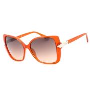 Oranje Resin Zonnebril voor Vrouwen Guess , Orange , Dames