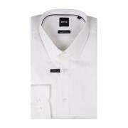 Witte Hank Slim-Fit Overhemd Hugo Boss , White , Heren