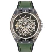 Quartz Herenhorloge Siliconen Band Police , Gray , Heren