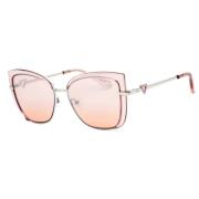 Roze Metalen Zonnebril voor Vrouwen Guess , Pink , Dames