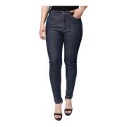 Donkerblauwe Skinny Denim Jeans Dolce & Gabbana , Blue , Dames